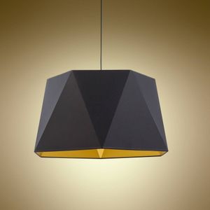 TK Lighting Hanglamp Ivo, zwart/goud