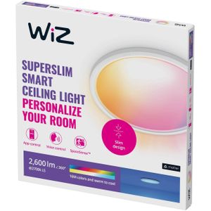 WiZ SuperSlim LED plafondlamp RGBW Ø42cm wit