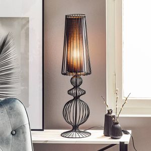 Nowodvorski Lighting Tafellamp Aveiro L van metaal hoogte 78cm zwart