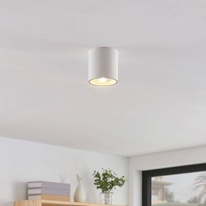 Lindby - plafondlamp - 1licht - aluminium - H: 10 cm - GU10 - wit