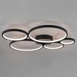 Trio Lighting LED plafondlamp Rondo, mat zwart