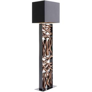 KAREN Nature Wave vloerlamp met hout