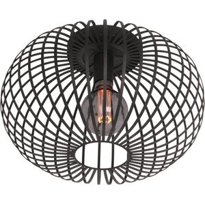 Freelight Aglio plafondlamp, Ø 33 cm, zwart, metaal