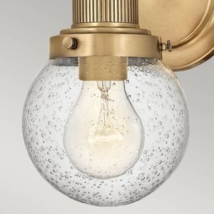 Quintiesse Badkamer wandlamp Poppy, 1-lamp, messing
