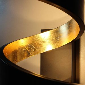 Eco-Light LED vloerlamp Helix in zwart-goud