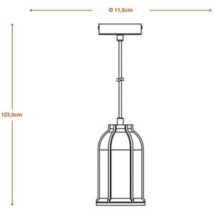 LEDVANCE Beton Simes hanglamp, beton, donkergrijs