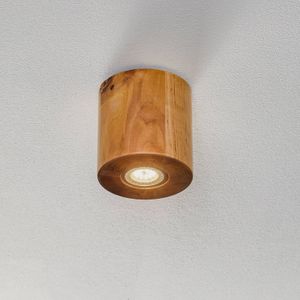 SOLLUX LIGHTING Plafondlamp Ara als houten cilinder