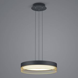 HELL Mesh LED hanglamp, Ø 45 cm, zwart/goud