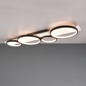 Trio Lighting LED plafondlamp Medera, 4-lamps, zwart