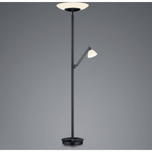 HELL LED vloerlamp Findus, 2-lamps, zwart