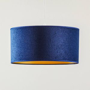 Duolla Hanglamp Roller, marineblauw/goud