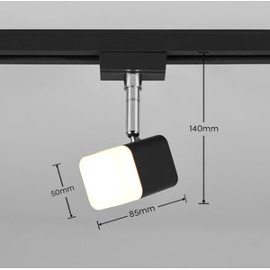 Trio Lighting LED railspot Roubaix DUOline, mat zwart