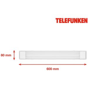 Telefunken LED plafondlamp Maat, lengte 60cm, wit, 840