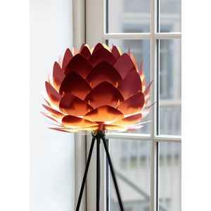 UMAGE Aluvia mini vloerlamp zwart/robijnrood