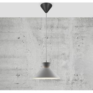 Nordlux Dial hanglamp met metalen kap, grijs, Ø 25 cm