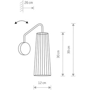 Nowodvorski Lighting Wandlamp Dover, wit/hout licht, 1-lamp