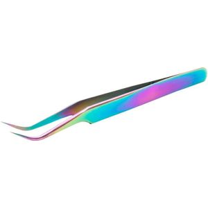 Clavier Wimper Pincet Gebogen Rainbow PT-4