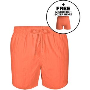 Jongens Zwembroek Oranje + Gratis Microfiber boxershort