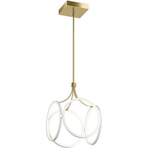 Kichler LED Pendelarmatuur Ciri | 45W 3000K 2739Lm 830 | White with Champagne Gold