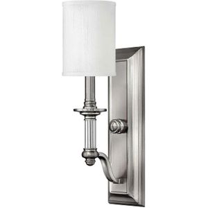 Hinkley LED Wandlamp Sussex | 1X E14 Max 40W | Brushed Nickel