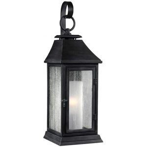 Feiss LED Wand Buitenlamp Shepherd | 1X E27 Max 60W | IP44 | Dimbaar | Dark Weathered Zinc