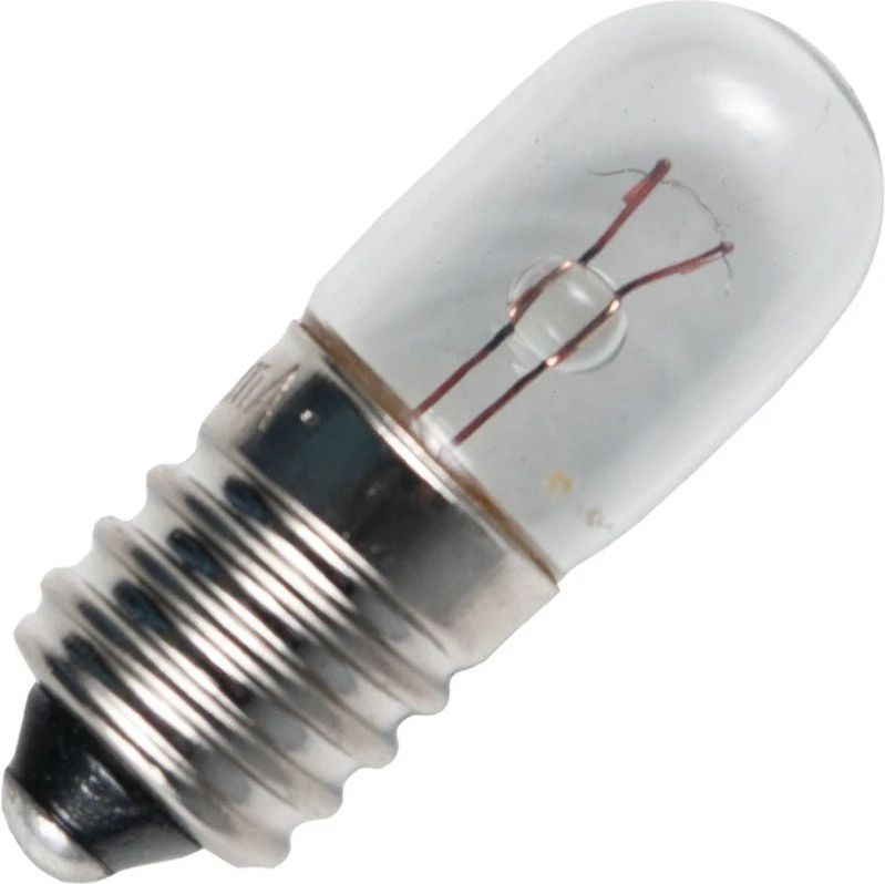 Schiefer E10 Gloeilamp | 1.25W 2.5V 500mA 2500K | 10x28mm | 10 stuks