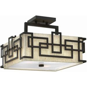 Hinkley LED Plafondlamp Lanza | 3X E27 Max 60W | Dimbaar | Oil Rubbed Bronze