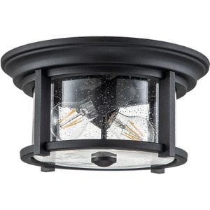Feiss LED Wand Buitenlamp Merrill | 2X E27 Max 60W | IP44 | Dimbaar | Black