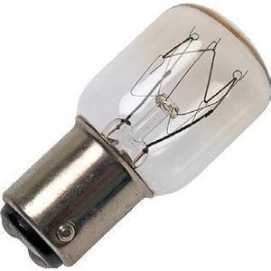 Schiefer BA15d Buis Gloeilamp | 15W 2700K 120lm 130V | Dimbaar