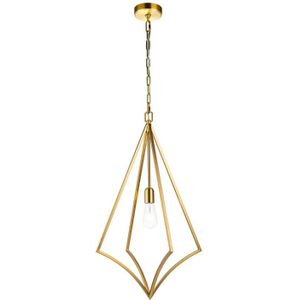 Feiss LED Pendelarmatuur Nico | 1X E27 Max 60W | Dimbaar | Burnished Brass