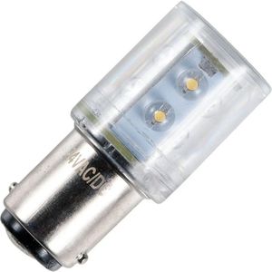 Schiefer BA15d LED Lamp  | 0.5W 24V 20mA Rood | 20x46mm | 10 stuks