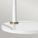 Elstead Lighting LED Tafellamp Quinto | 1X E27 Max 8W | White/Aged Brass