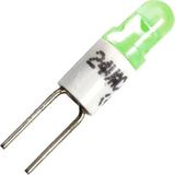 Schiefer Bi-pin LED Lamp | 0.28W 28V 10mA Groen | 4x10mm | 10 stuks