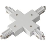 SLV Onderdeel | X-verbindingsdeel voor 1-fase HV-hoogspanningsrail, opbouwversie wit | 1~ SYSTEM