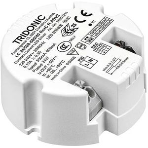 Tridonic LED Driver | 500mA/600mA 15W/24W 30V/40V | IP20 28003211