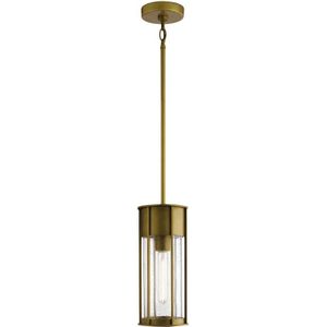 Kichler LED Buiten Pendelarmatuur Camillo | 1X E27 Max 60W | IP44 | Dimbaar | Painted Natural Brass