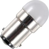 Schiefer BA15d LED Lamp | 0.48W 24V 20mA Wit | 18x35mm | 10 stuks