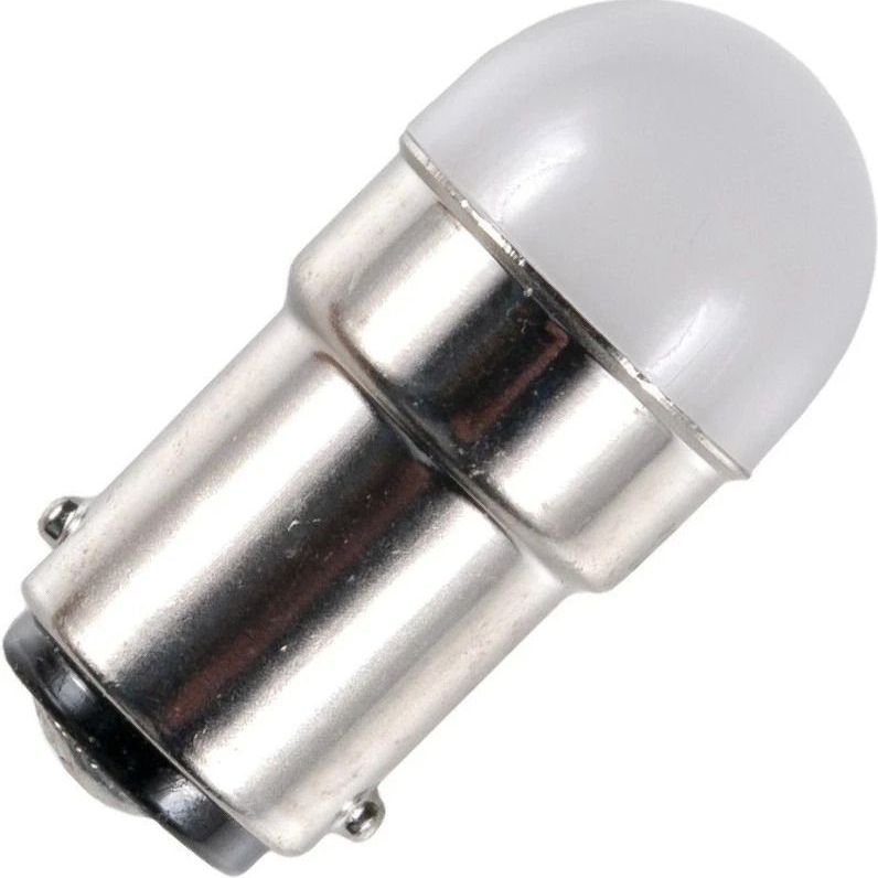 Schiefer BA15d LED Lamp | 0.48W 24V 20mA Wit | 18x35mm | 10 stuks