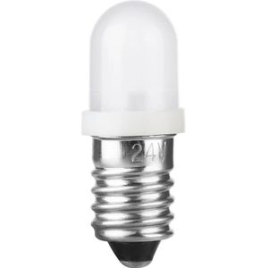 Schiefer E10 LED Lamp  | 0.48W 24V 20mA Wit | 8.5x28mm | 10 stuks