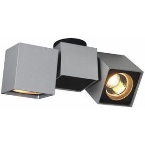 SLV  LED Plafondlamp | 2X GU10 Max 50W  |  IP20 Dimbaar Zwart | ALTRA DICE