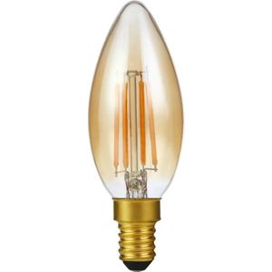 SPL E14 LED Kaarslamp | 4W Goud 2200K 220V/240V 922 | 360° Dimbaar
