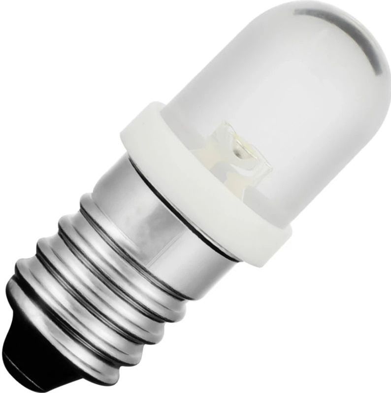 Schiefer E10 LED Lamp | 0.36W 24V 15mA Wit | 8.5x28mm | 10 stuks