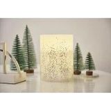 Paulmann Pauleen LED Wax Kaars Glimmend Glitter Groot warmwit voor 3 x AA batterij met schakelaar
