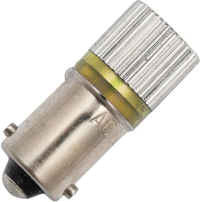 Schiefer BA9s LED Lamp | 0.11W 6V 18mA Geel | 10x28mm | 10 stuks