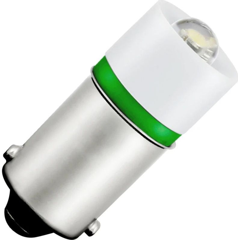 Schiefer BA9s LED Lamp | 0.69W 230V 3mA Groen | 10x23.5mm | 10 stuks