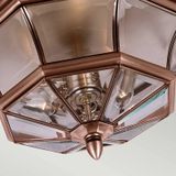 Quoizel LED Wand Buitenlamp Newbury | 3X E14 Max 60W | IP44 | Dimbaar | Lacquered Aged Copper