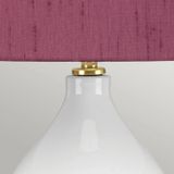 Elstead Lighting LED Tafellamp ISLA | 1X E27 Max 60W | Aged Brass, White, Purple