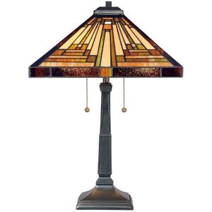 Quoizel Tifanny LED Tafellamp Stephen | 2X E27 Max 60W | Vintage Bronze