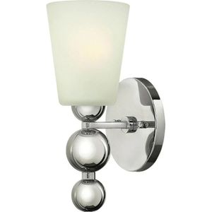 Hinkley LED Wandlamp Zelda | 1X E27 Max 60W | Polished Nickel