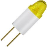 Schiefer Bi-pin LED Lamp  | 0.28W 28V 10mA Geel | 6x16mm | 10 stuks